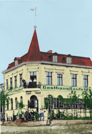 Das "Gasthaus Baufelde" um 1910